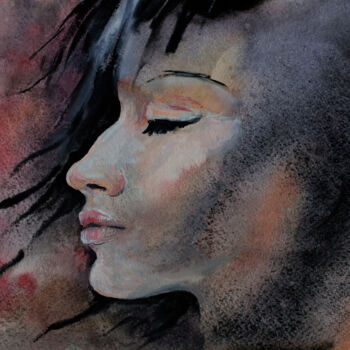 Painting titled "Dreams" by Iryna Lupashchenko, Original Artwork, Watercolor