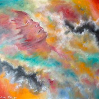 Peinture intitulée "Et Dieu créa la fem…" par Romeo Dobrota, Œuvre d'art originale, Huile Monté sur Châssis en bois