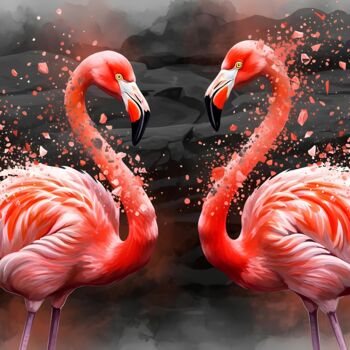 Цифровое искусство под названием "Fragmented Love - F…" - M Alk, Подлинное произведение искусства, Цифровая живопись