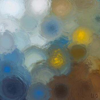 Digital Arts titled "Structure 23 Blue G…" by Michael Quarz (MiQ), Original Artwork, Digital Painting