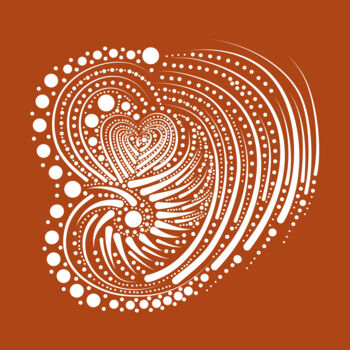 "Lineart White On Or…" başlıklı Dijital Sanat Michael Quarz (MiQ) tarafından, Orijinal sanat, 2D Dijital Çalışma