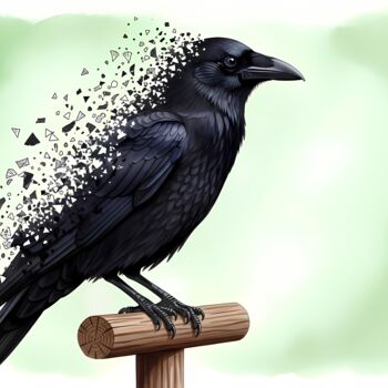 Arts numériques intitulée "Fragmented Form - C…" par M Alk, Œuvre d'art originale, Peinture numérique