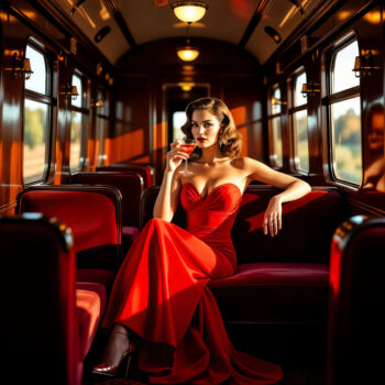 Digital Arts titled "Brunette Woman With…" by Michael Quarz (MiQ), Original Artwork, AI generated image