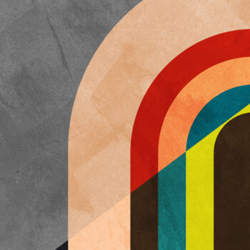 Arts numériques intitulée "GEOMETRIC ABSTRACT…" par Uillian Rius, Œuvre d'art originale, Collage numérique