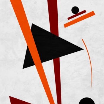 Arts numériques intitulée "MINIMALIST GEOMETRI…" par Uillian Rius, Œuvre d'art originale, Collage numérique