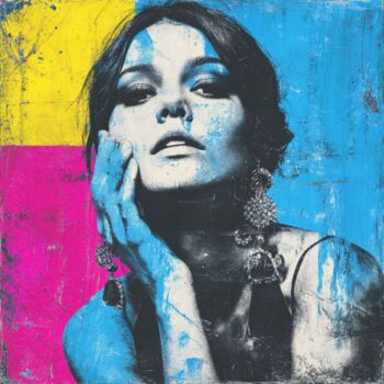 "POPTONIC LUX" başlıklı Tablo Claudia Sauter (Poptonicart) tarafından, Orijinal sanat, Akrilik