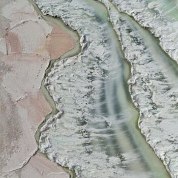 Painting titled "Whitsundays Green T…" by Marie Antuanelle, Original Artwork, Acrylic Mounted on Wood Stretcher frame