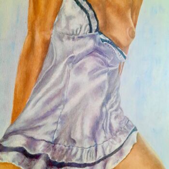 Ζωγραφική με τίτλο "Éclat de soie" από Raymond Devanthéry, Αυθεντικά έργα τέχνης, Λάδι Τοποθετήθηκε στο Ξύλινο φορείο σκελετό