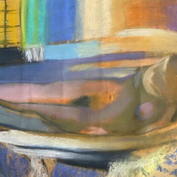 "Bonnard" başlıklı Resim Nicolas Hervieu tarafından, Orijinal sanat, Pastel