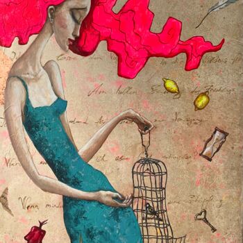 "Frei Wählen" başlıklı Tablo Basser tarafından, Orijinal sanat, Akrilik