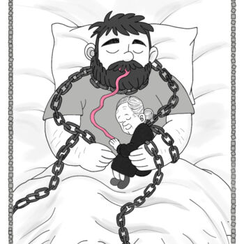 Painting titled "ADULT CHILD-Limited…" by Yinel Chong Pit, Original Artwork, Digital Painting