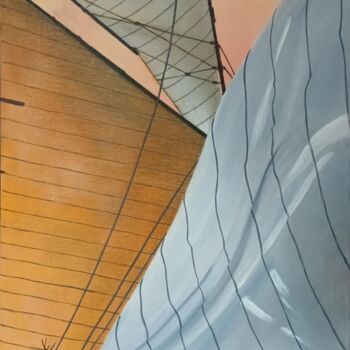 "Voilée au Cœur du V…" başlıklı Tablo Eric Pelleau tarafından, Orijinal sanat, Petrol