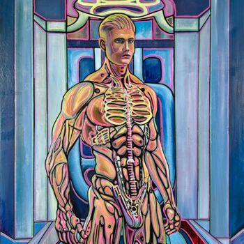 Peinture intitulée "Who are you mister…" par Gennadiy V. Ivanov, Œuvre d'art originale, Huile