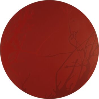 Malerei mit dem Titel "rund III" von Markus Honerla, Original-Kunstwerk, Lack Auf Andere starre Platte montiert