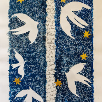 Printmaking titled "L'Envol" by Ghislaine Maïano-Buire, Original Artwork, Monotype