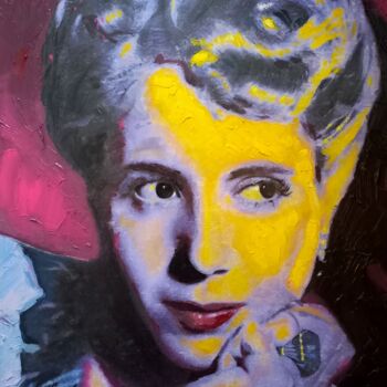 Картина под названием "Evita (Perón) I - e…" - Pop Art Rebel, Подлинное произведение искусства, Акрил Установлен на Деревянн…