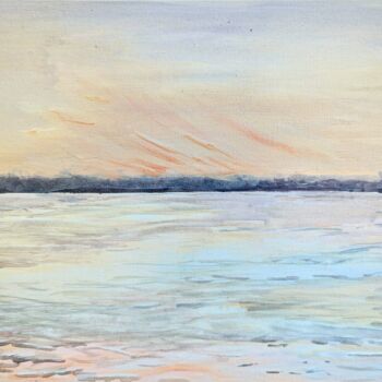 "Estuaire printemps" başlıklı Tablo Mulhode tarafından, Orijinal sanat, Akrilik Karton üzerine monte edilmiş