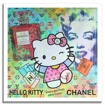 "Hello-Kitty-Chanel…" başlıklı Baskıresim Gardani tarafından, Orijinal sanat, Litografi