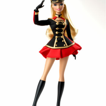 "Barbie Collector Do…" başlıklı Dijital Sanat 春宇 关 tarafından, Orijinal sanat, AI tarafından oluşturulan görüntü Ahşap panel…