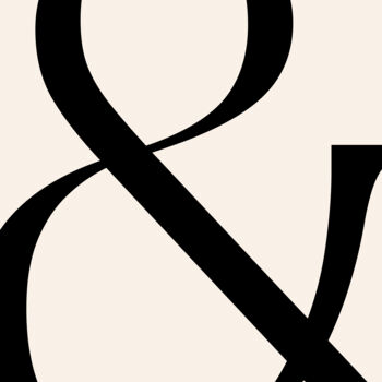 Digital Arts με τίτλο "Ampersand Black and…" από 春宇 关, Αυθεντικά έργα τέχνης, Εικόνα που δημιουργήθηκε με AI Τοποθετήθηκε στ…