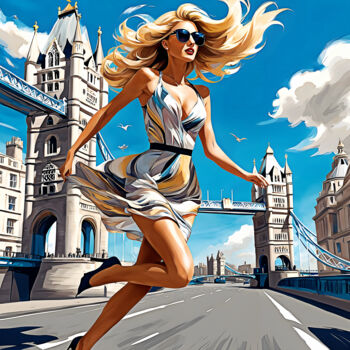 Arts numériques intitulée "Pretty Europe II" par Jo Graetz, Œuvre d'art originale, Peinture numérique