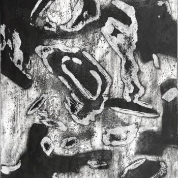 "Monoprint N5" başlıklı Baskıresim Elen Arakelyan tarafından, Orijinal sanat, Monotip