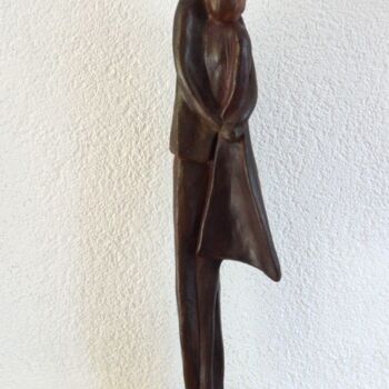 Sculpture titled "Tendresse" by Claudine Maure (Pastouille), Original Artwork, Terra cotta
