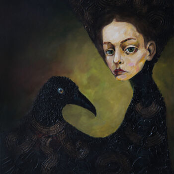 Malarstwo zatytułowany „Темные  времена” autorstwa Volodymyr Gusiev, Oryginalna praca, Akryl