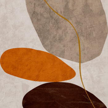 Arts numériques intitulée "ORGANIC ABSTRACT AR…" par Uillian Rius, Œuvre d'art originale, Collage numérique