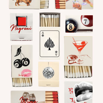 Arts numériques intitulée "Matchbox Art Collec…" par Chun Yu Guan, Œuvre d'art originale, Image générée par l'IA Monté sur P…
