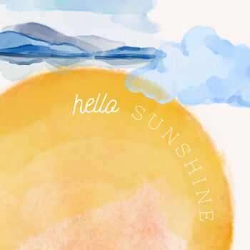 Arts numériques intitulée "Hello Sunshine Wate…" par Chun Yu Guan, Œuvre d'art originale, Image générée par l'IA Monté sur P…