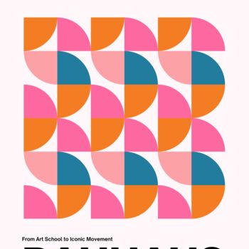 "Bauhaus Geometric A…" başlıklı Dijital Sanat 春宇 关 tarafından, Orijinal sanat, AI tarafından oluşturulan görüntü Ahşap panel…