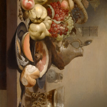 "Classic Still Life…" başlıklı Dijital Sanat 春宇 关 tarafından, Orijinal sanat, AI tarafından oluşturulan görüntü Ahşap panel…