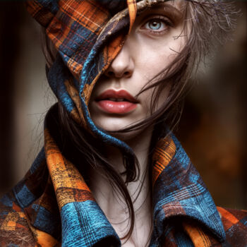 Digitale Kunst getiteld "Branch & Flannel" door George Van Der Lee, Origineel Kunstwerk, AI gegenereerde afbeelding