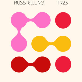 Digital Arts με τίτλο "Bauhaus 1923: Abstr…" από 春宇 关, Αυθεντικά έργα τέχνης, Εικόνα που δημιουργήθηκε με AI Τοποθετήθηκε στ…