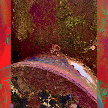 Fotografie mit dem Titel "Korrosion im Licht" von Frank Wichmann (sinnesreiz.art), Original-Kunstwerk, Digitale Fotografie