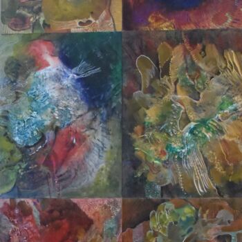 "patchwork" başlıklı Tablo Geneviève Durantou tarafından, Orijinal sanat, Akrilik