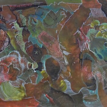 "je te tiens" başlıklı Tablo Geneviève Durantou tarafından, Orijinal sanat, Akrilik