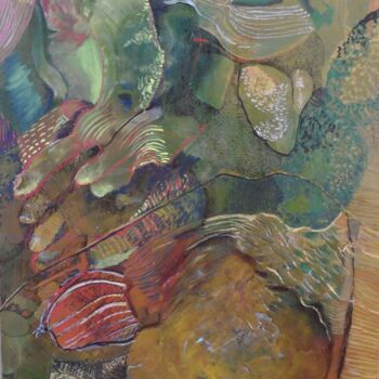 Ζωγραφική με τίτλο "insufler" από Geneviève Durantou, Αυθεντικά έργα τέχνης, Ακρυλικό