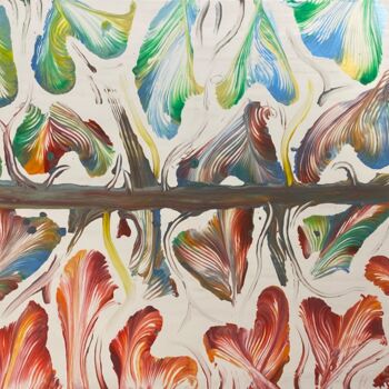 Malarstwo zatytułowany „Soul Connection” autorstwa Patrik Perc, Oryginalna praca, Akryl Zamontowany na Drewniana rama noszy