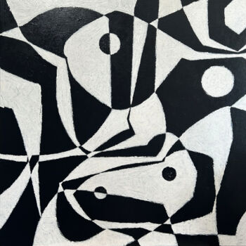 Painting titled "THAT DOT WANT TO BE…" by Hou Soon Ming, Original Artwork, Acrylic