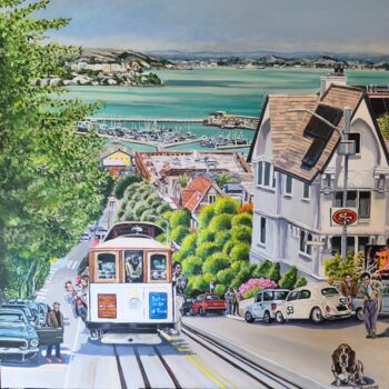 "San Francisco movies" başlıklı Tablo Francis Stanzione tarafından, Orijinal sanat, Akrilik Ahşap Sedye çerçevesi üzerine mo…