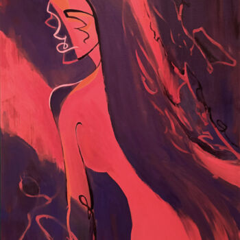 Peinture intitulée "Curiosity" par Artem Katalkin, Œuvre d'art originale, Acrylique Monté sur Châssis en bois