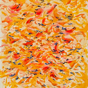 Painting titled "Débris II" by Aude Monier, Original Artwork, Acrylic