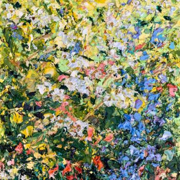 "Flowers Meadow Impa…" başlıklı Tablo Vilma Gataveckiene tarafından, Orijinal sanat, Petrol