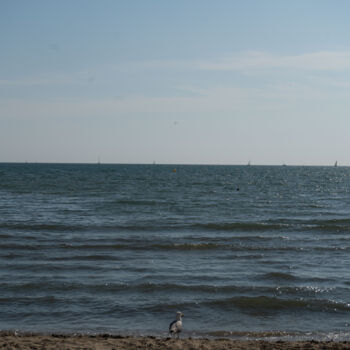 Fotografie getiteld "Face à la mer – Gra…" door Coralie Dauzats, Origineel Kunstwerk, Digitale fotografie