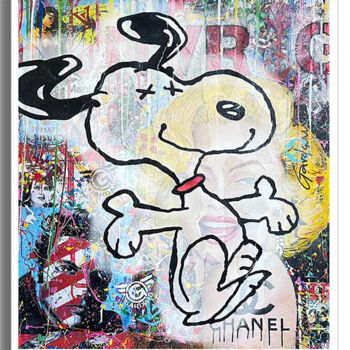 "Try Snoopy - Canvas…" başlıklı Baskıresim Gardani tarafından, Orijinal sanat, Litografi