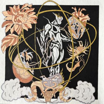 "Hypochondriac Syndr…" başlıklı Resim Nolan Trace tarafından, Orijinal sanat, Işaretleyici