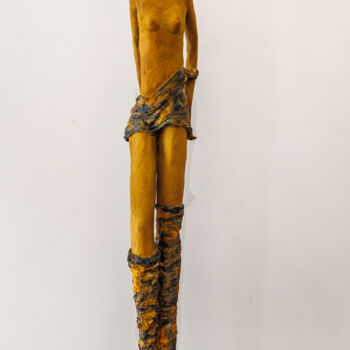 Sculpture titled "Friponne" by Marie-Madeleine Vitrolles, Original Artwork, Terra cotta