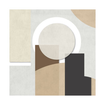 Digital Arts titled "Nude Shades Geometr…" by V'Nian Purks, Original Artwork, Digital Painting